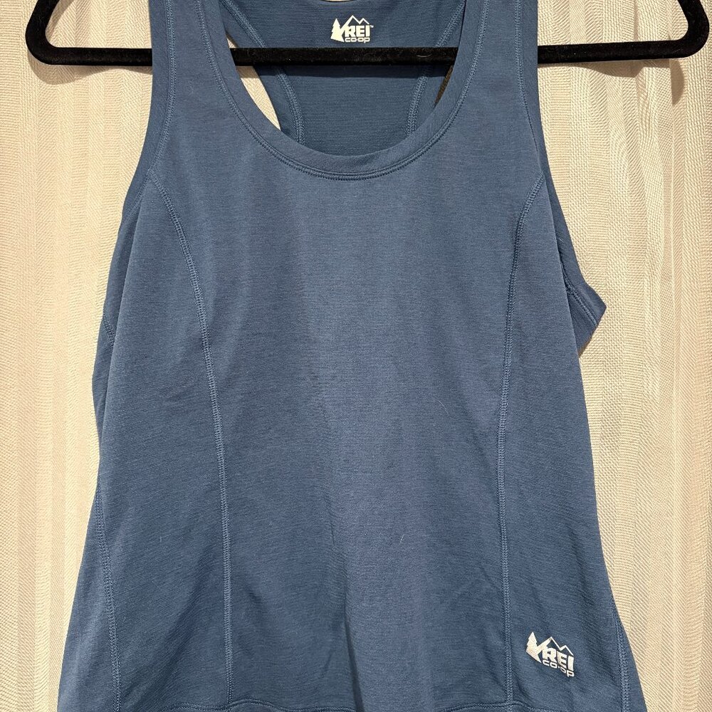 REI Swiftland Running Sleeveless Tank Top in Blue | Size XS